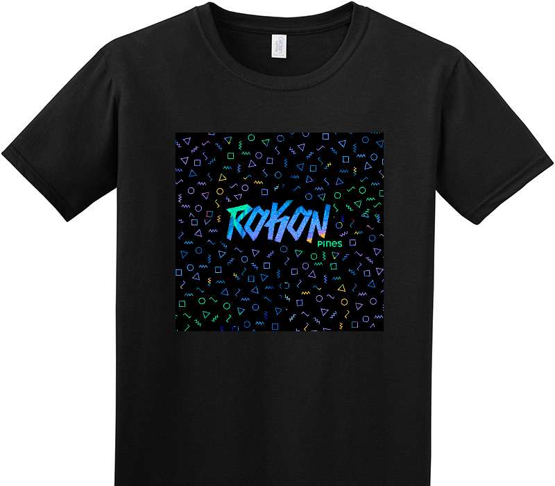 Custom Adult Soft Style 100% Cotton Black T-Shirt