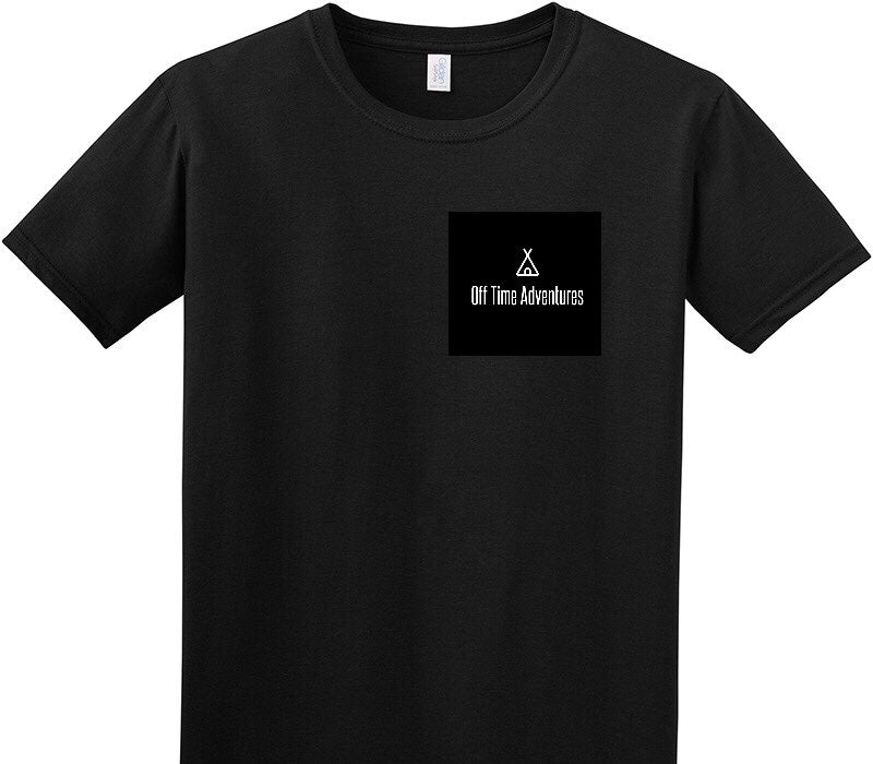 Custom Adult Soft Style 100% Cotton Black T-Shirt