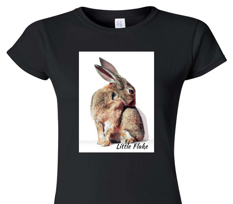 Custom Womens Soft Style 100% Cotton Black T-Shirt