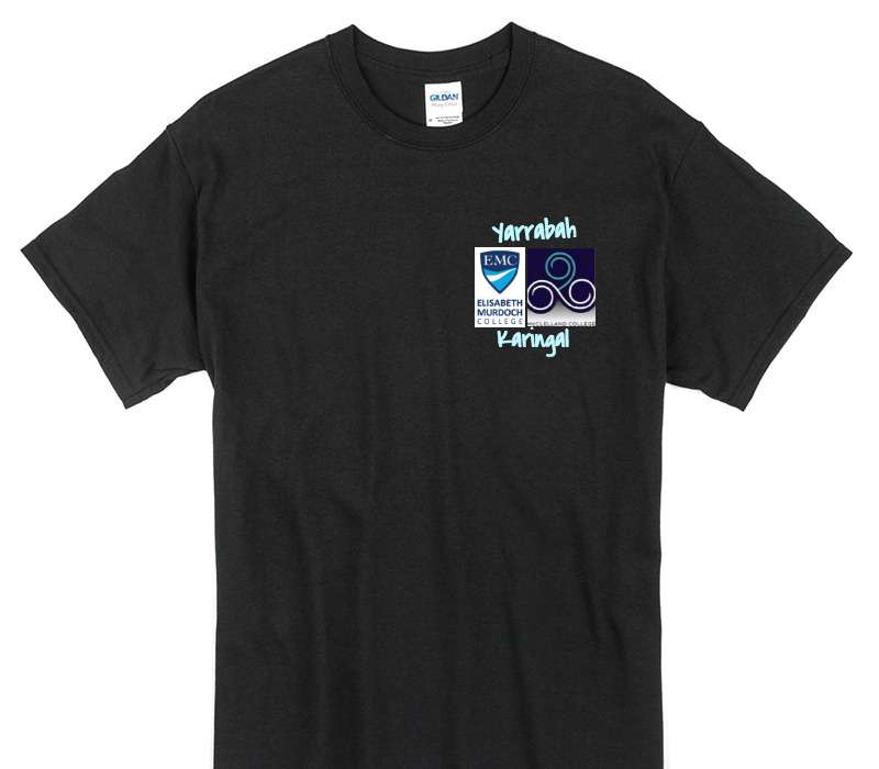 Custom Gildan 100% Cotton Black T-Shirt
