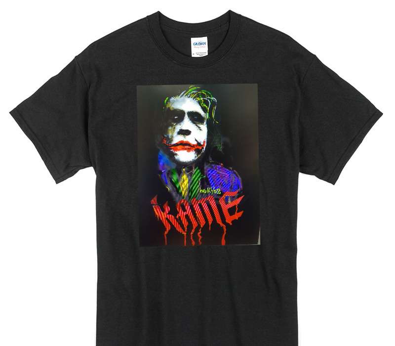 Custom Gildan 100% Cotton Black T-Shirt