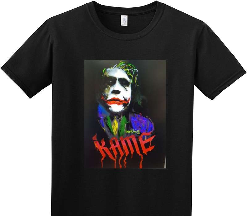 Custom Adult Soft Style 100% Cotton Black T-Shirt