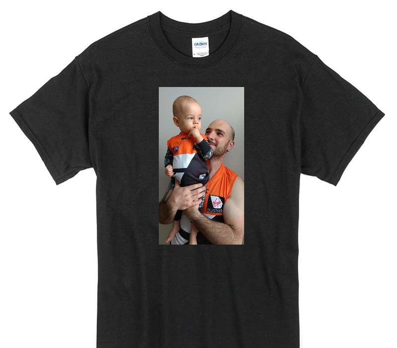 Custom Gildan 100% Cotton Black T-Shirt