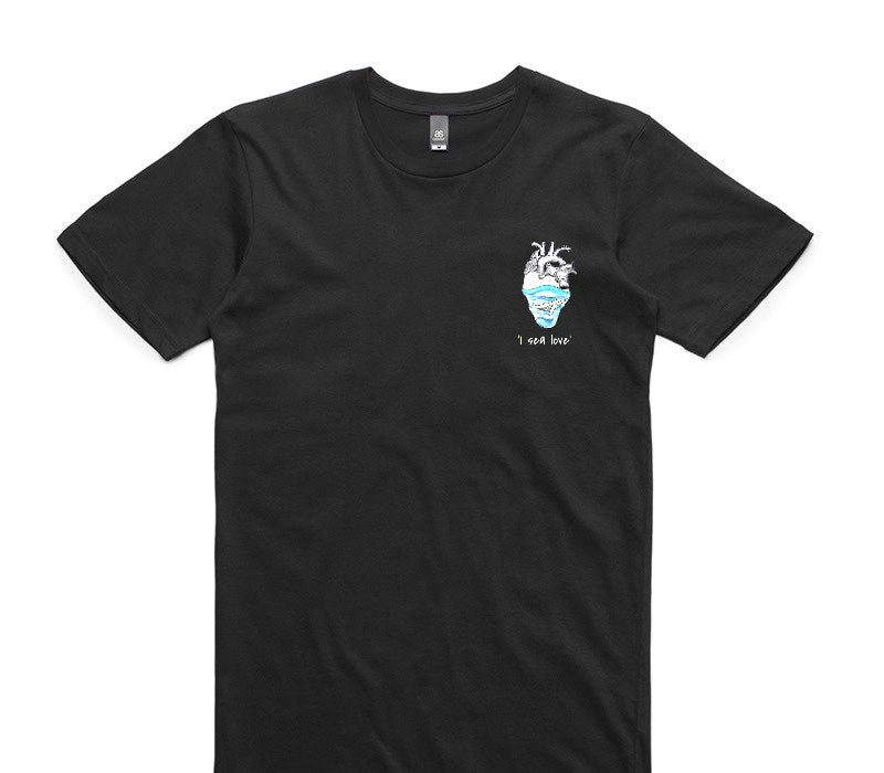 Custom AS Colour 100% Cotton Black T-Shirt