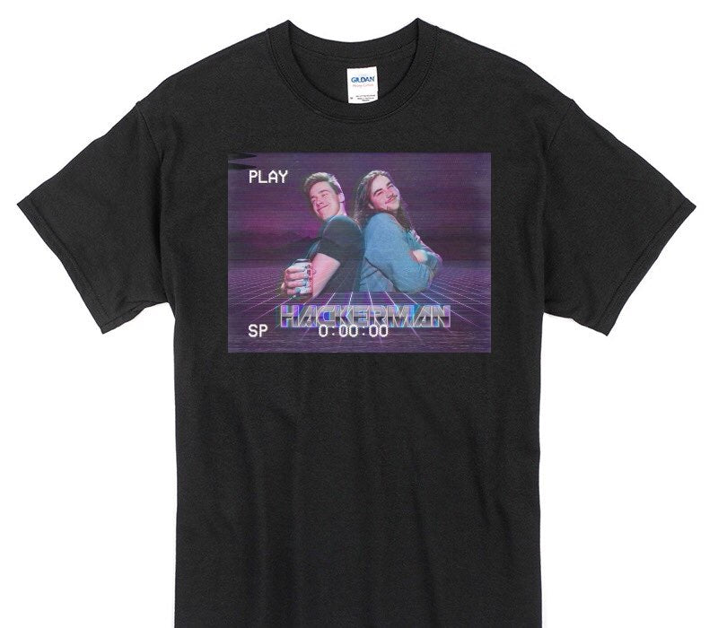 Custom Gildan 100% Cotton Black T-Shirt