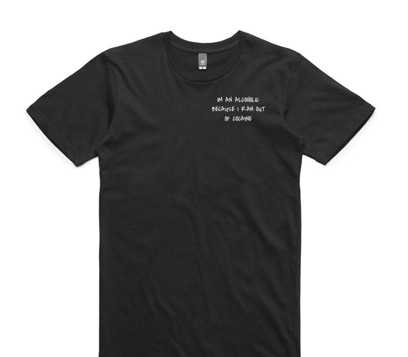 Custom AS Colour 100% Cotton Black T-Shirt