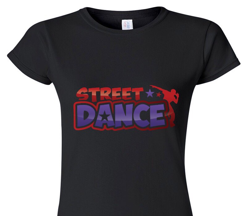Custom Womens Soft Style 100% Cotton Black T-Shirt