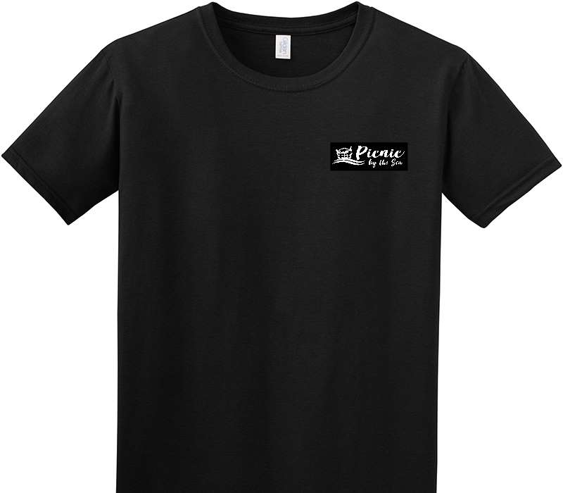 Custom Adult Soft Style 100% Cotton Black T-Shirt