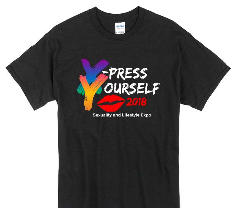 Custom Gildan 100% Cotton Black T-Shirt