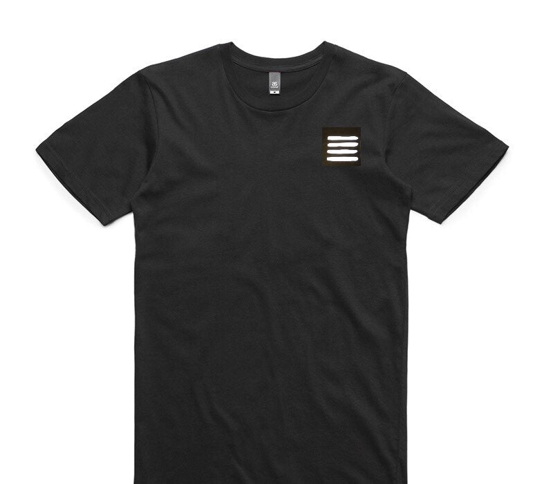 Custom AS Colour 100% Cotton Black T-Shirt