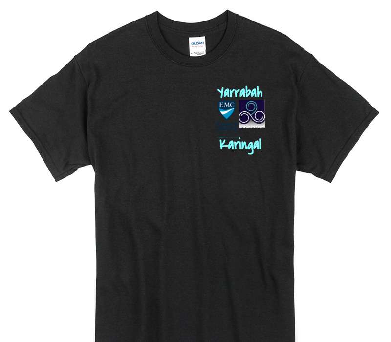 Custom Gildan 100% Cotton Black T-Shirt