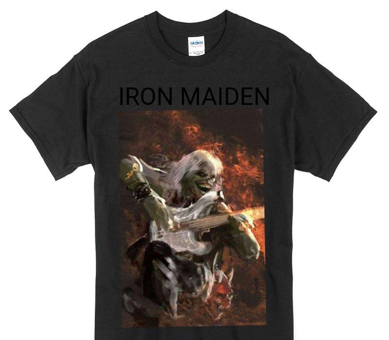 Custom Gildan 100% Cotton Black T-Shirt