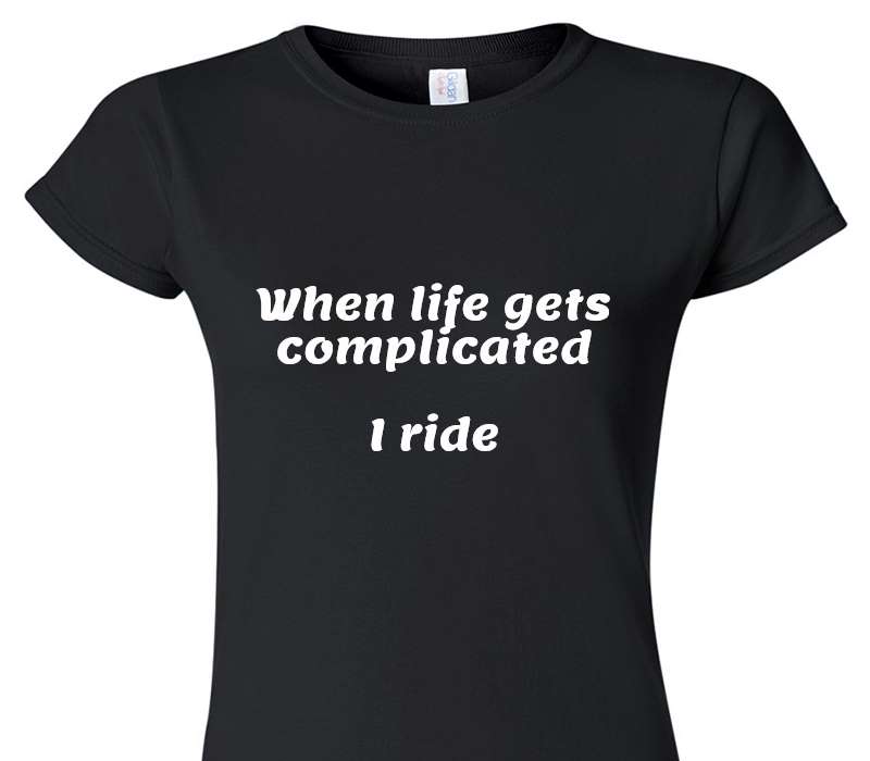 Custom Womens Soft Style 100% Cotton Black T-Shirt