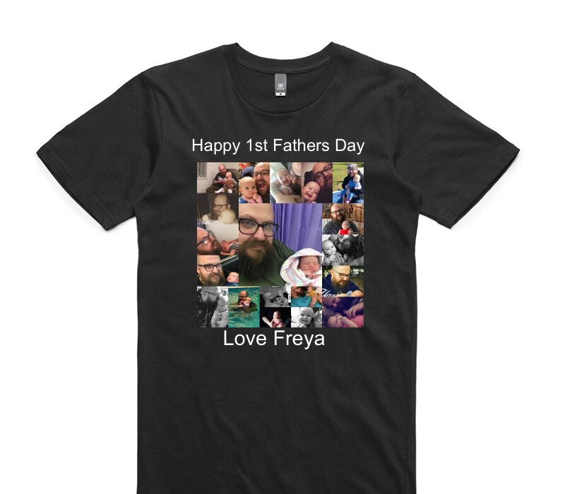 Custom AS Colour 100% Cotton Black T-Shirt