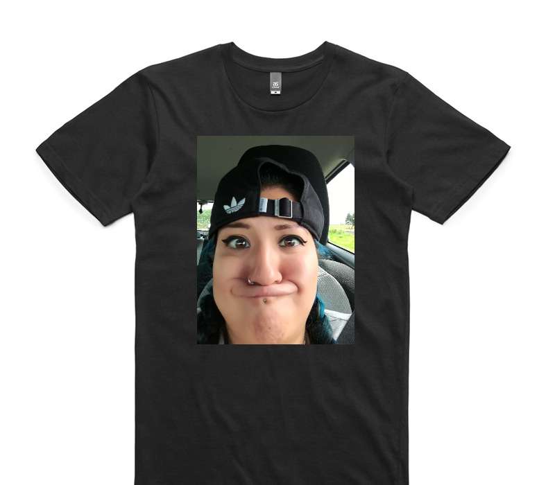 Custom AS Colour 100% Cotton Black T-Shirt