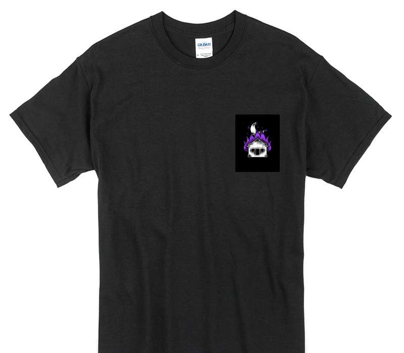 Custom Gildan 100% Cotton Black T-Shirt