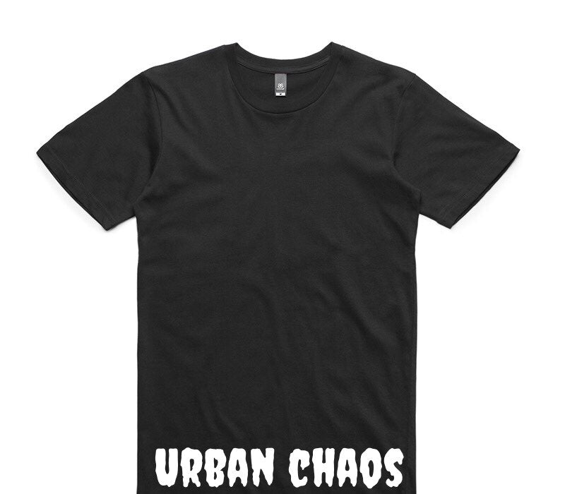 Custom AS Colour 100% Cotton Black T-Shirt