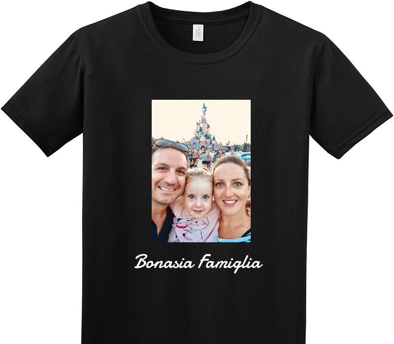 Custom Adult Soft Style 100% Cotton Black T-Shirt