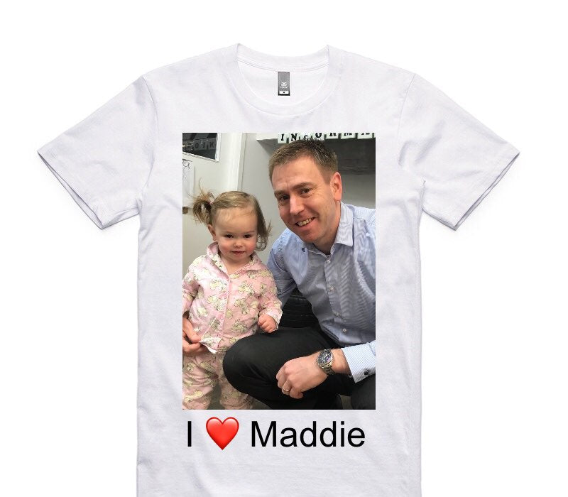 Custom AS Colour 100% Cotton White T-Shirt