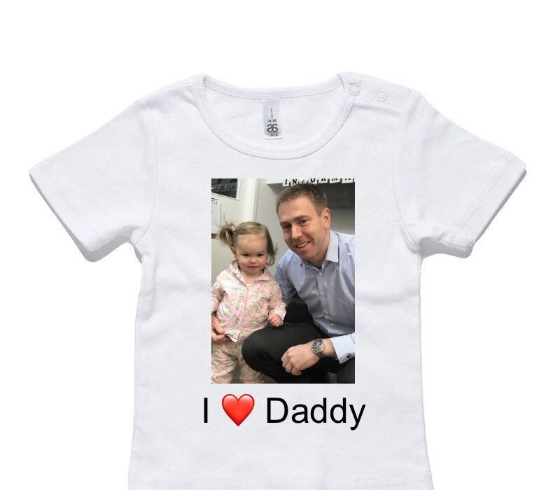 Custom AS Colour White Baby T-Shirt