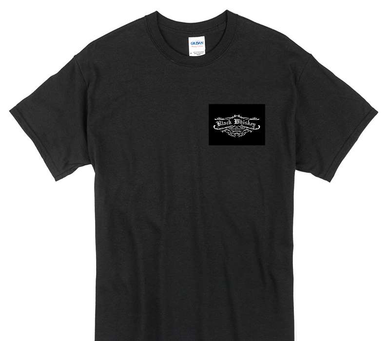Custom Gildan 100% Cotton Black T-Shirt