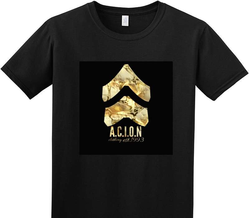 Custom Adult Soft Style 100% Cotton Black T-Shirt