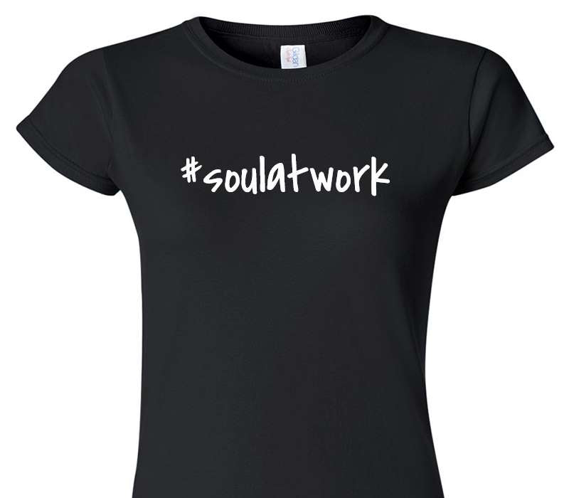 Custom Womens Soft Style 100% Cotton Black T-Shirt