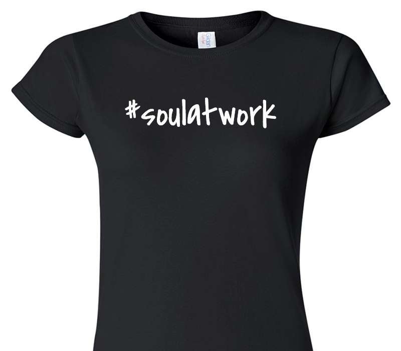 Custom Womens Soft Style 100% Cotton Black T-Shirt