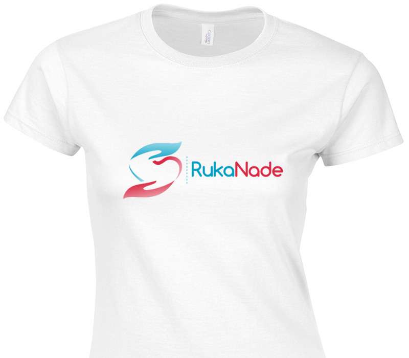 Custom Womens Soft Style 100% Cotton White T-Shirt
