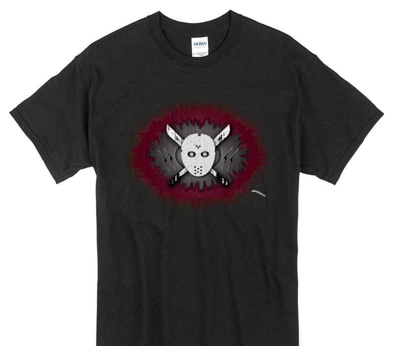 Custom Gildan 100% Cotton Black T-Shirt