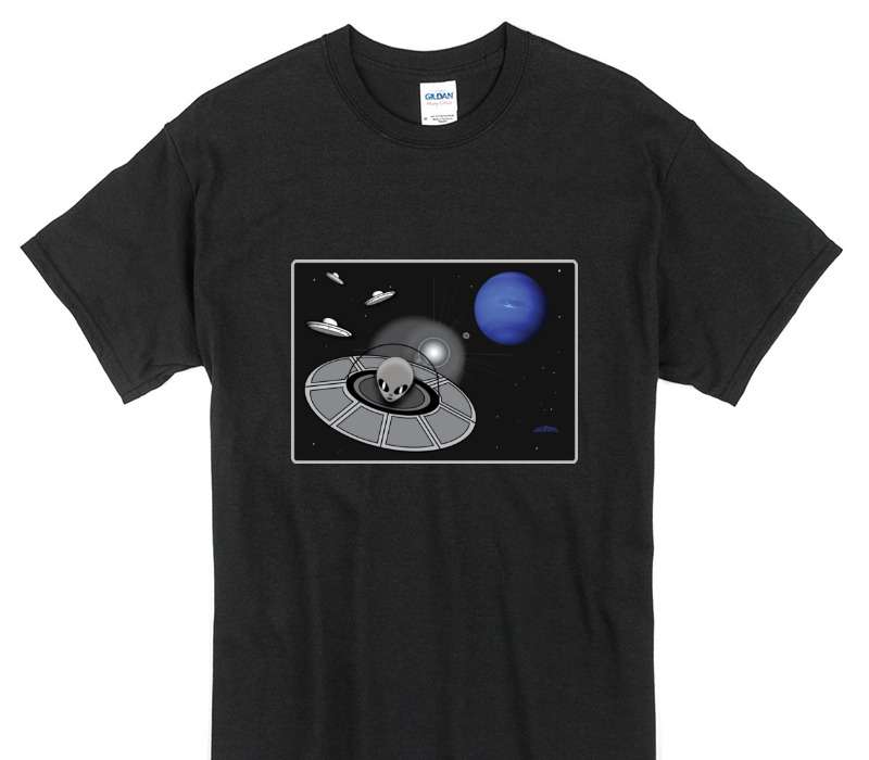 Custom Gildan 100% Cotton Black T-Shirt