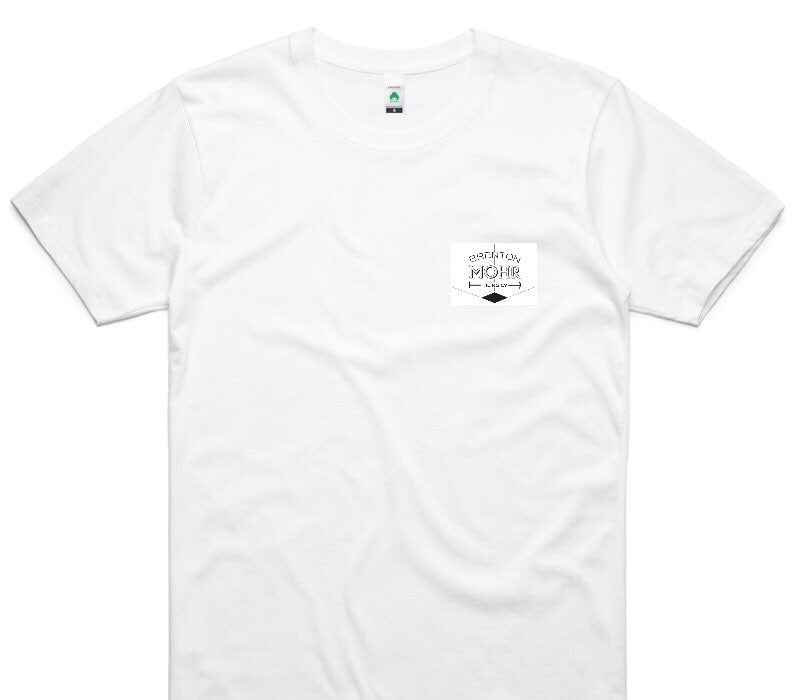 Custom AS Colour 100% Organic Cotton White T-Shirt