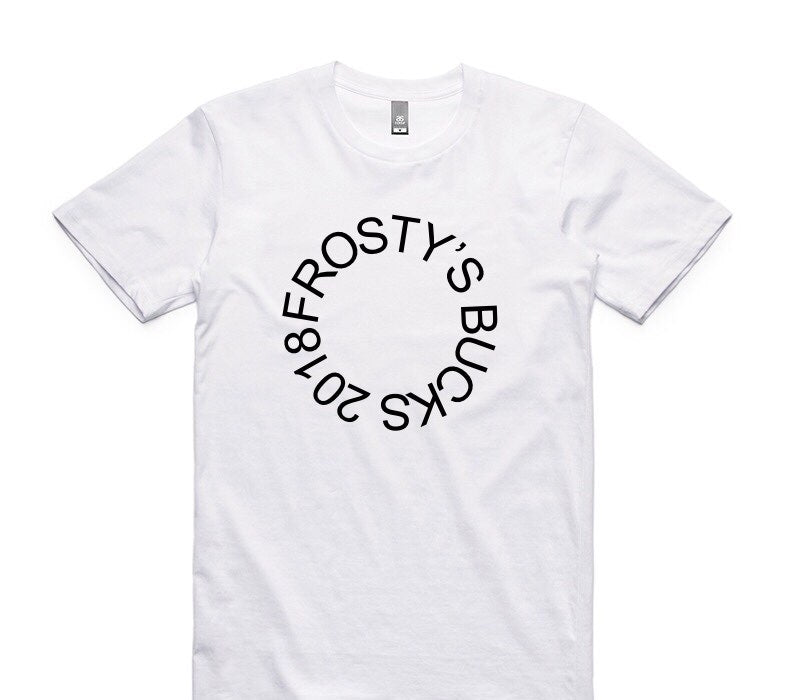 Custom AS Colour 100% Cotton White T-Shirt