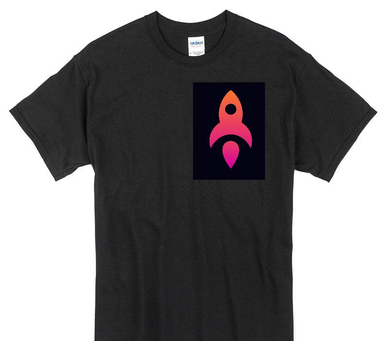 Custom Gildan 100% Cotton Black T-Shirt