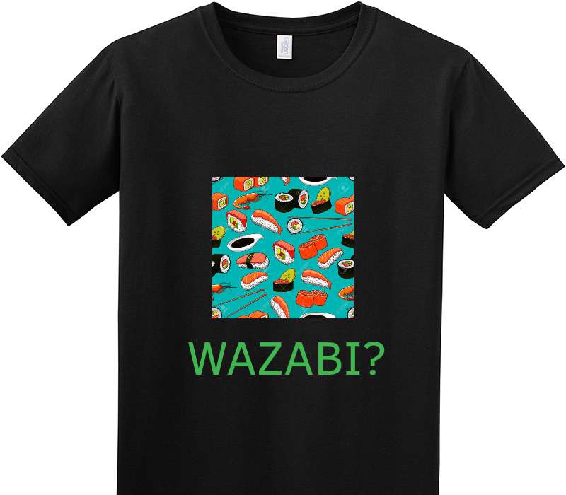 Custom Adult Soft Style 100% Cotton Black T-Shirt
