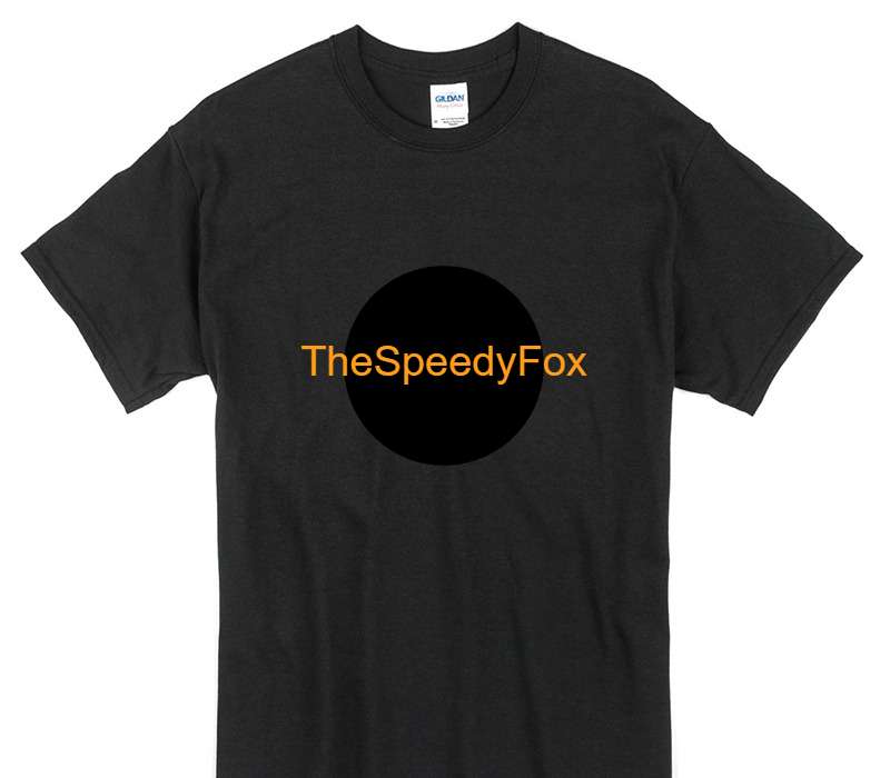 Custom Gildan 100% Cotton Black T-Shirt