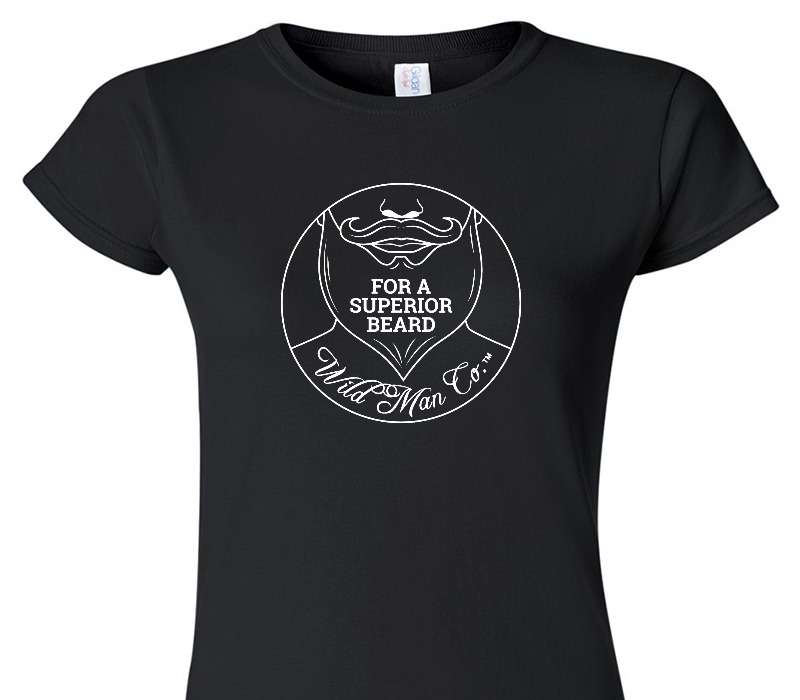 Custom Womens Soft Style 100% Cotton Black T-Shirt