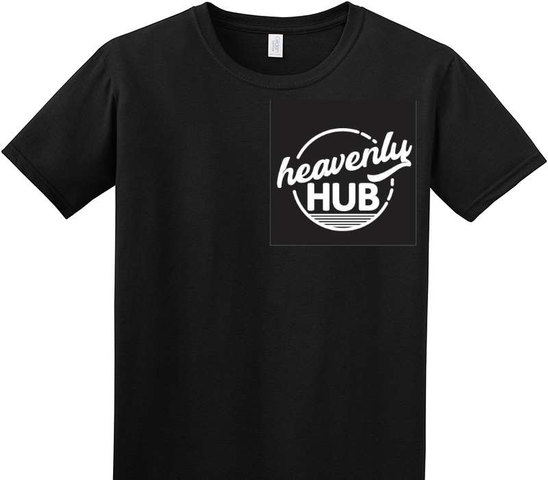 Custom Adult Soft Style 100% Cotton Black T-Shirt