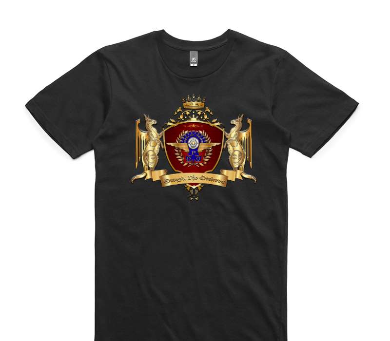 Custom AS Colour 100% Cotton Black T-Shirt