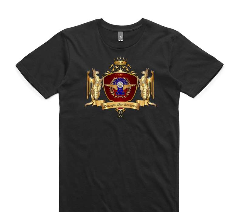 Custom AS Colour 100% Cotton Black T-Shirt