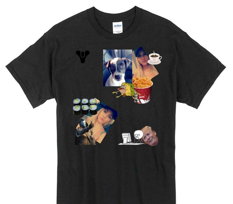 Custom Gildan 100% Cotton Black T-Shirt