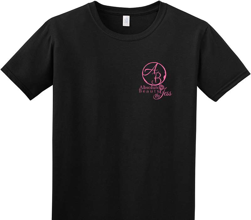 Custom Adult Soft Style 100% Cotton Black T-Shirt