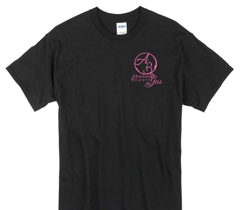 Custom Gildan 100% Cotton Black T-Shirt