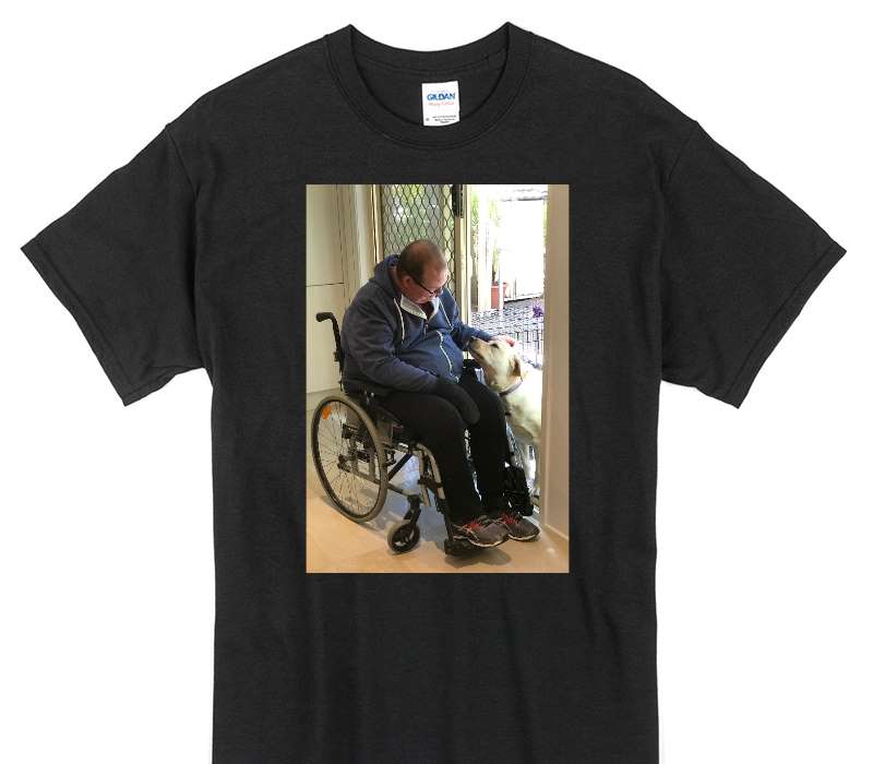Custom Gildan 100% Cotton Black T-Shirt
