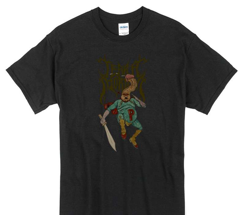 Custom Gildan 100% Cotton Black T-Shirt