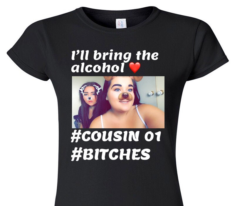 Custom Womens Soft Style 100% Cotton Black T-Shirt