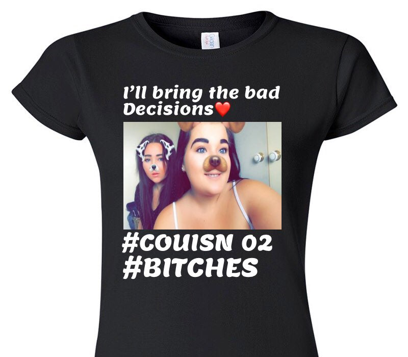 Custom Womens Soft Style 100% Cotton Black T-Shirt
