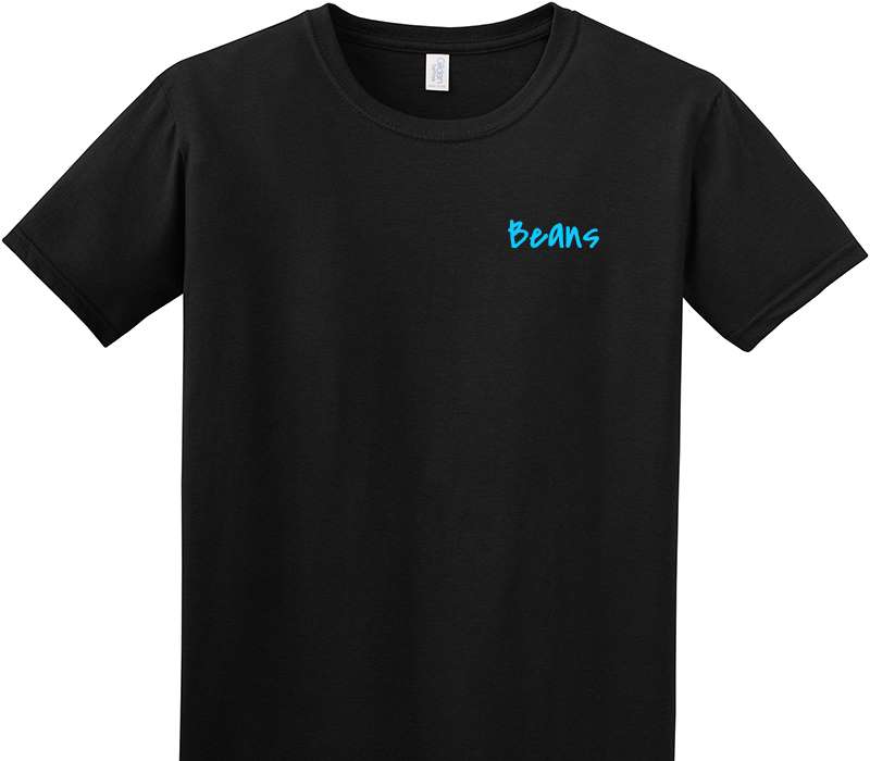 Custom Adult Soft Style 100% Cotton Black T-Shirt