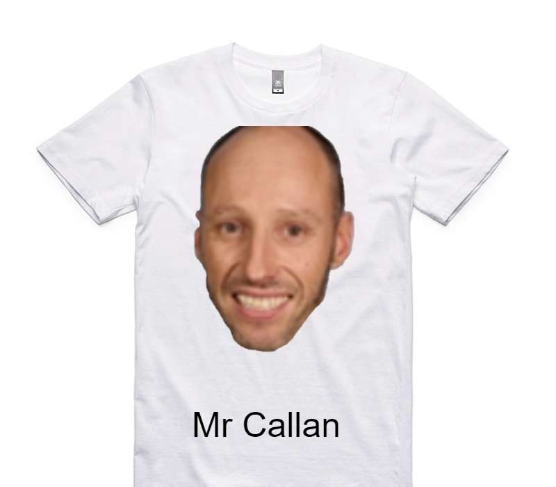 Custom AS Colour 100% Cotton White T-Shirt