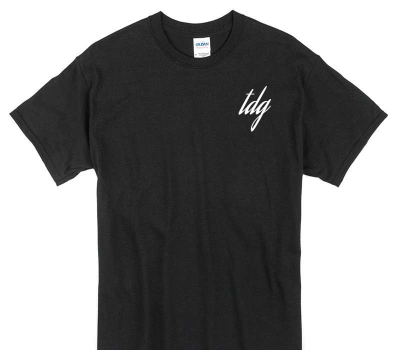Custom Gildan 100% Cotton Black T-Shirt